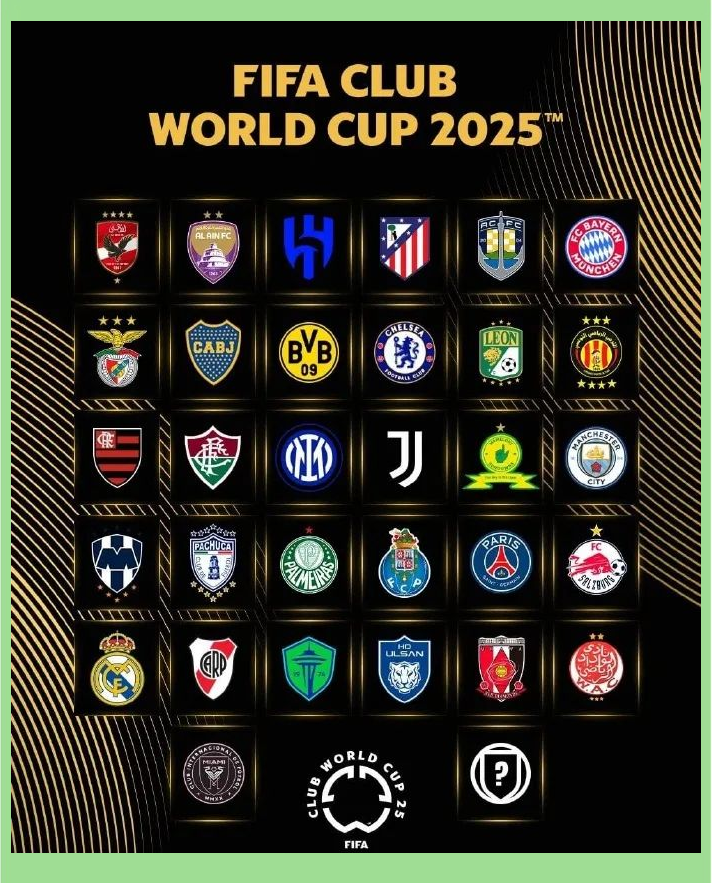 2025赛季国际足球联合会俱乐部世界杯赛参赛资格球队概览