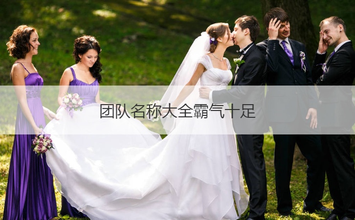 团队名称大全霸气十足